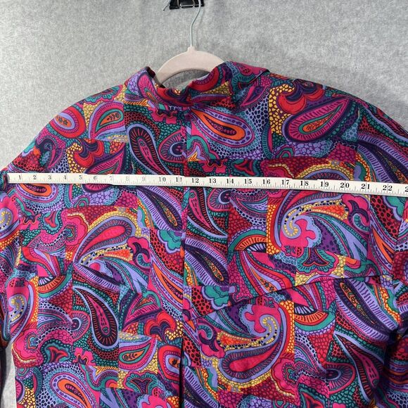 Vintage Evan Picone Sport Jacket Womens L Casual Paisley 1980s Korea - Picture 12 of 15